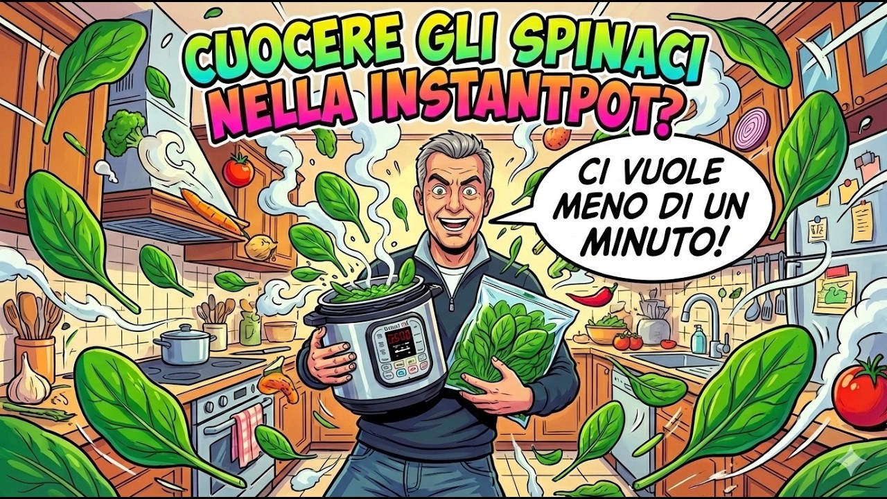 Cuocere gli spinaci nella Instanpot ...in meno di un minuto?